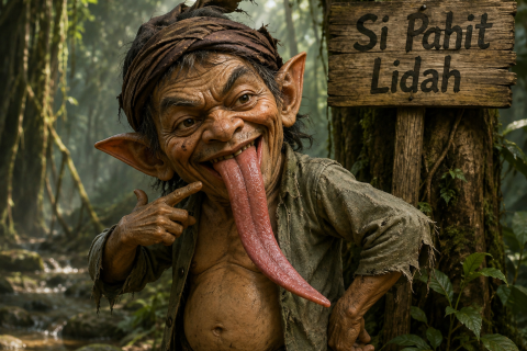 Ilustrasi si pahit Lidah
